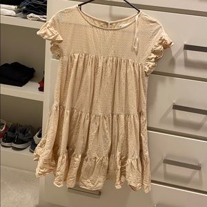 Selfie Leslie Beige baby doll dress